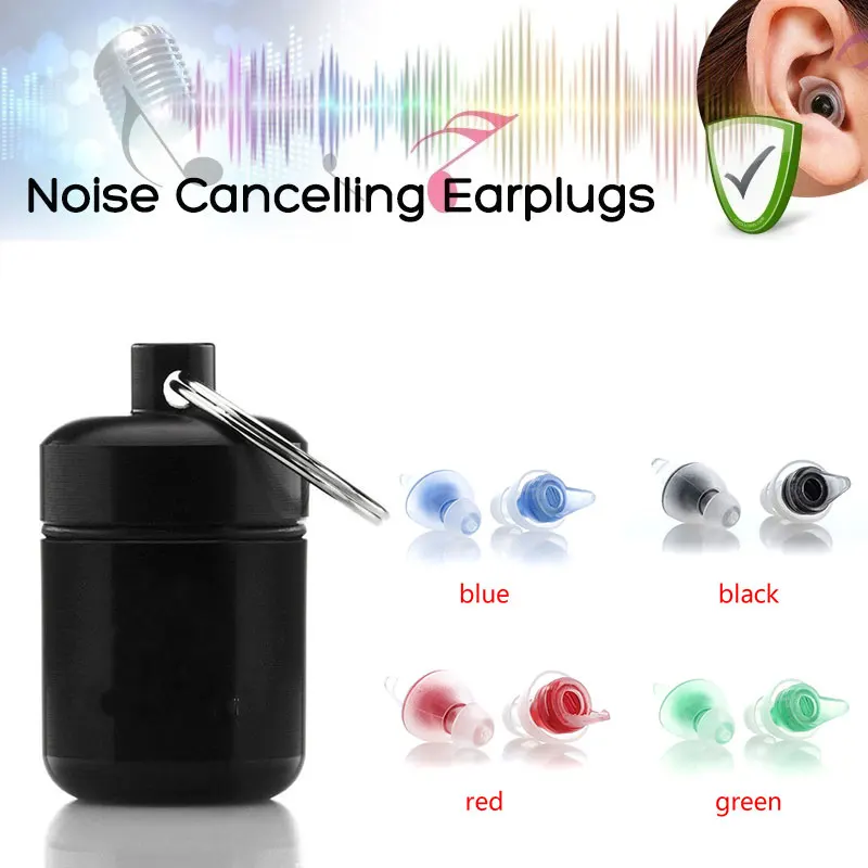 

1 Pair Soft Silicone Ear Plugs Ear Protection Professional Music Earplugs Noise Reduction Ear Plug For Sleep DJ Bar Bands Sport