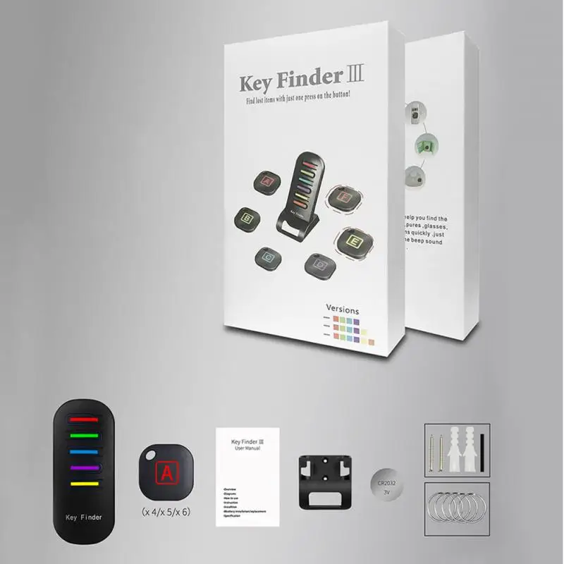 Anti-perdido sem Fio Chave Localizador Receptores Chaveiro Rastreador Item Pet Tracker