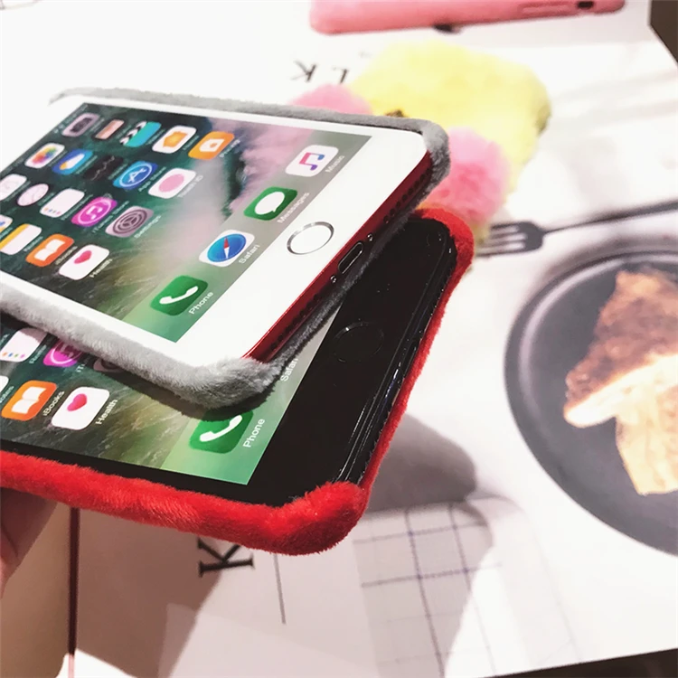 Роскошный чехол KASONPAI из меха ворса для iPhone 6 телефона твердый Гладкий плюшевый 7 6S