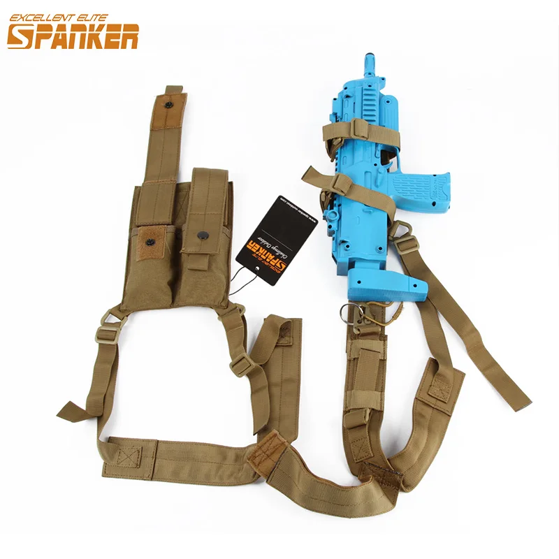 

EXCELLENT ELITE SPANKER Tactical Kriss Shoulder Holster Armpit Rig with Pistol&Magazine Pouch Military Hunting Underarm Suit