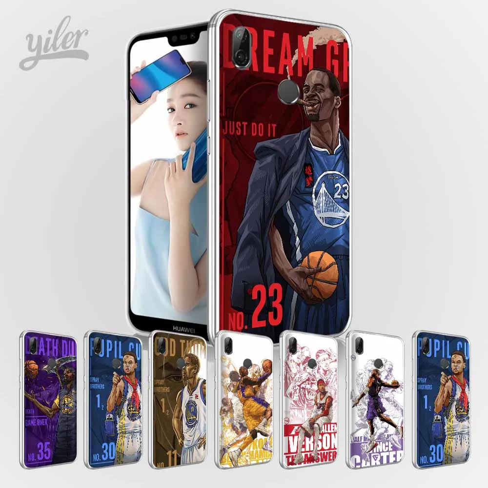 

Coque Basketball Star Cover for Huawei P20 lite Case P20 Pro P20 NOVA 3 P Smart Case for Honor 10 8X 8 9 6A 6X 7X 8X 9 lite Case