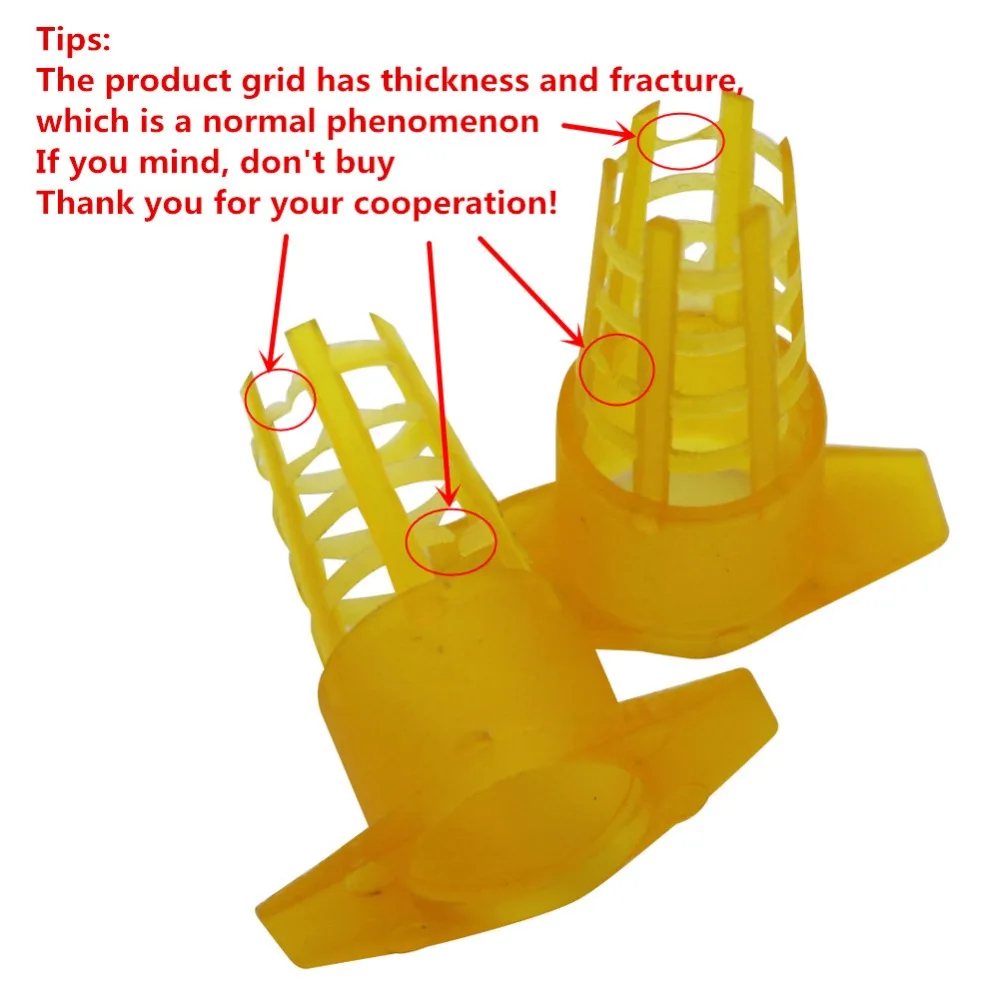 Пластик пчелы маточная Клеточка Защитная крышка Пчеловодство оборудования пчела вывод маток Системы устройства фермы инструменты для пчеловодства 40 шт