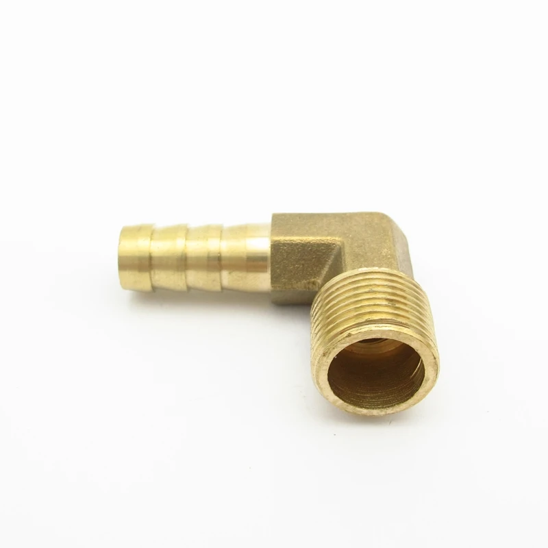 

10mm Hose Barb x 3/8" BSP Male Thread Elbow Brass Barbed Pipe Fitting Coupler Connector Adapter For Fuel Gas Water