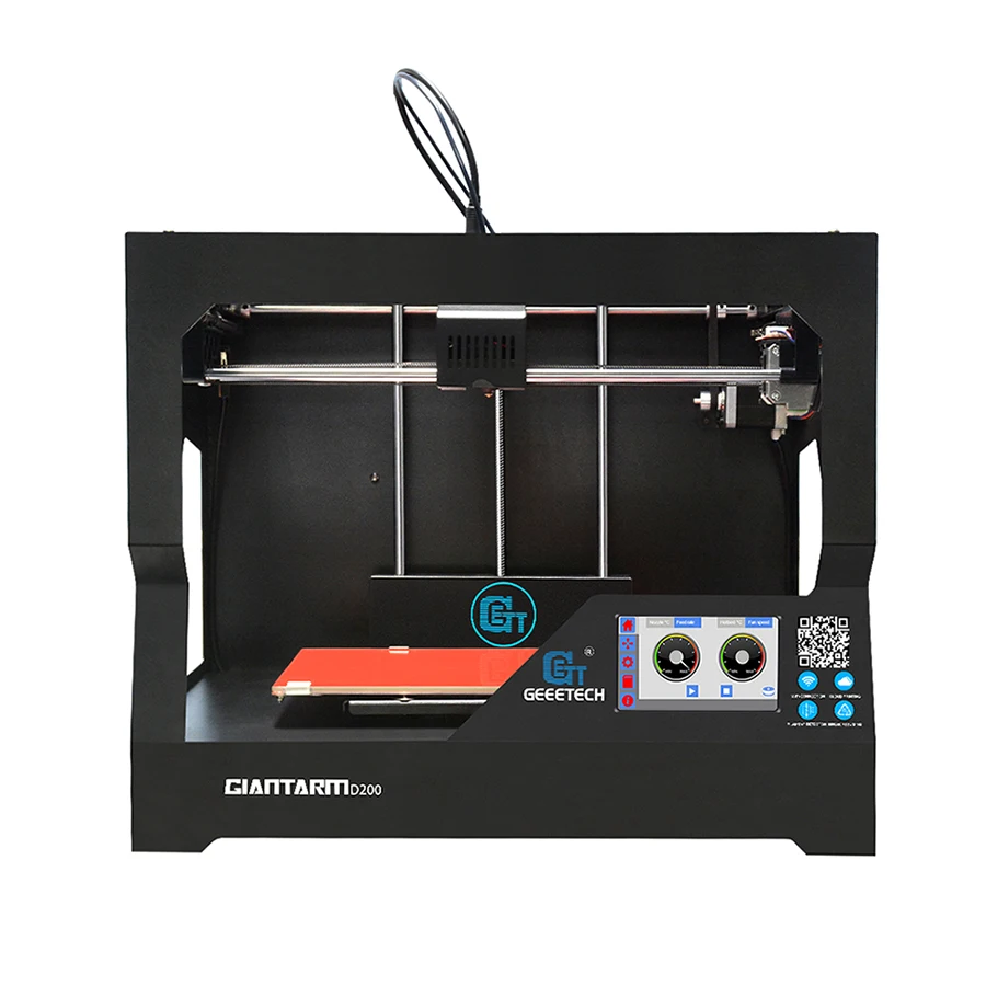 2017 Newest Geeetech 3D Printer GiantArm D200 FDM with Smart Wi Fi APP Break resuming Filament