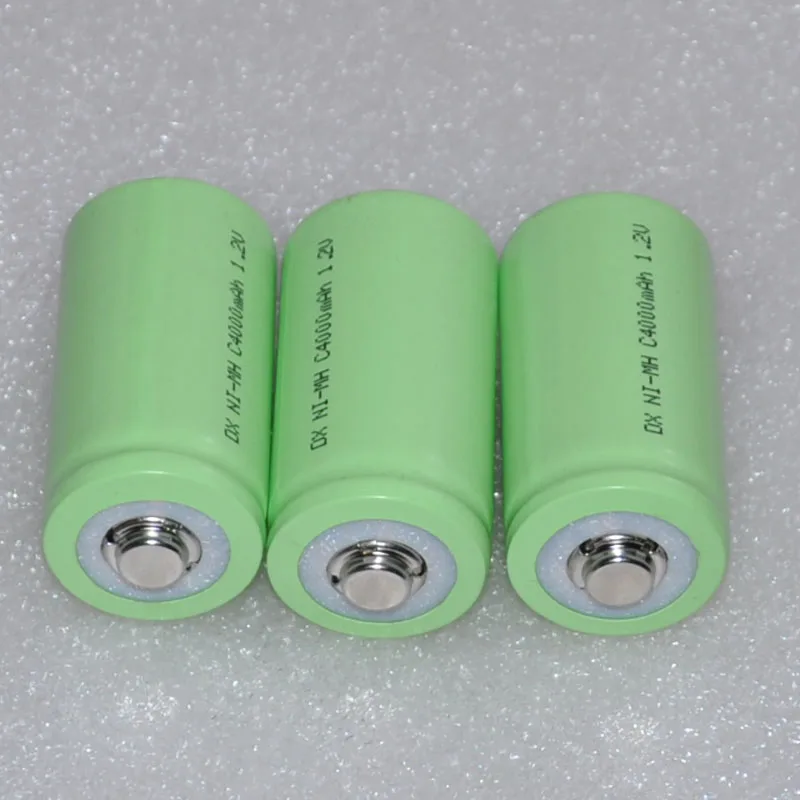 30OFF 3pcs 1.2v rechargeable Ni Mh nimh battery 4000mah C Size LR14
