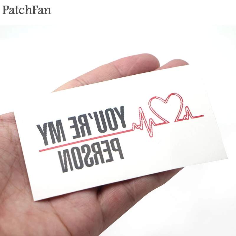 2шт Patchfan серая Анатомия DIY косплей письмо классный модный временный боди-арт наклейка переводная татуировка мужской макияж A1720