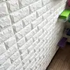 3D Brick Wall Stickers DIY Self Adhensive Decor Foam Waterproof Wall Covering Wallpaper For TV Background Kids Living Room ► Photo 3/6