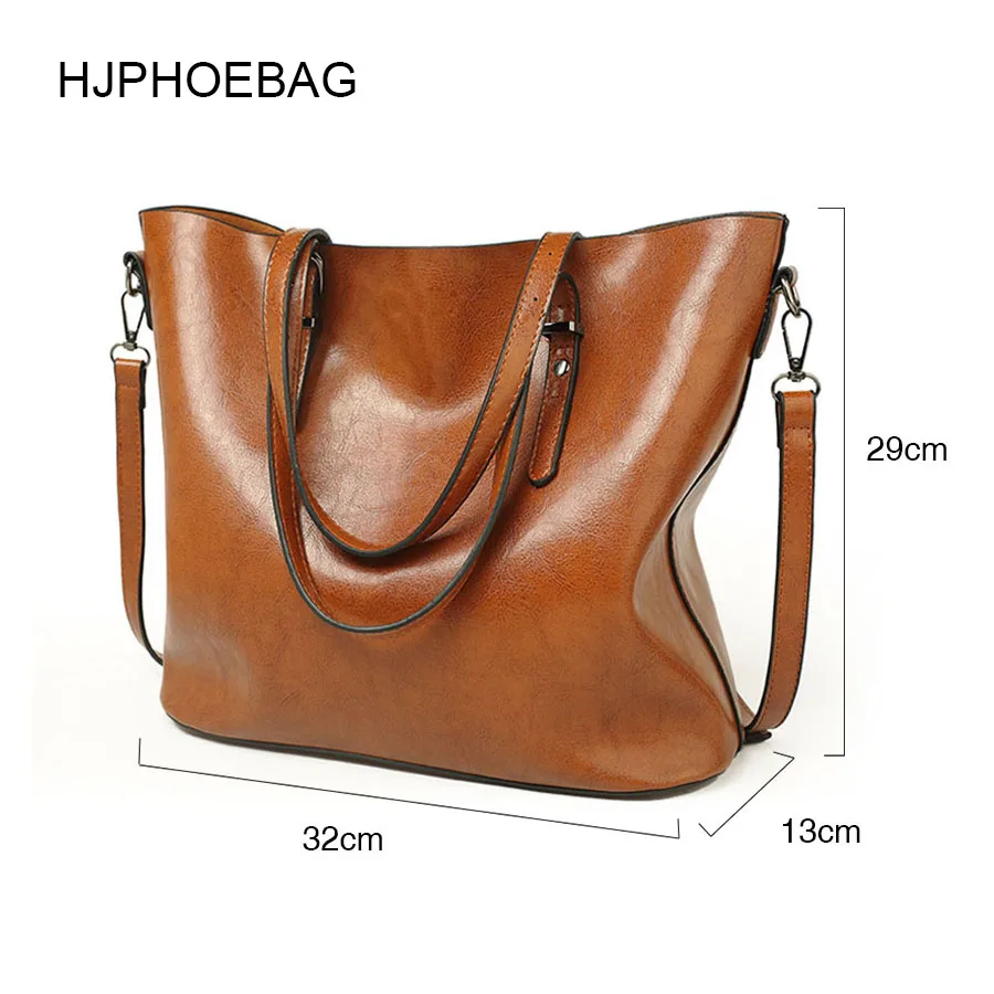  HJPHOEBAG New Tote Bags Fashion Luxury Handbag Women bags designer Large Bucket Bags Lady Leather S