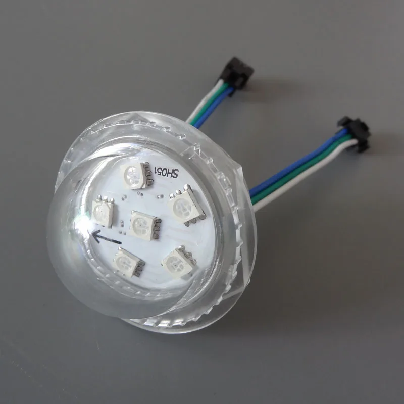 36 мм 6 шт. 5050 smd ucs1903 rgb сменный ЖК-экран с наибольшем световым потоком 12В, светодиодные фары, digital rgb полный цвет цифровой лампы, DC12V вход переменного тока, Водонепроницаемый IP67