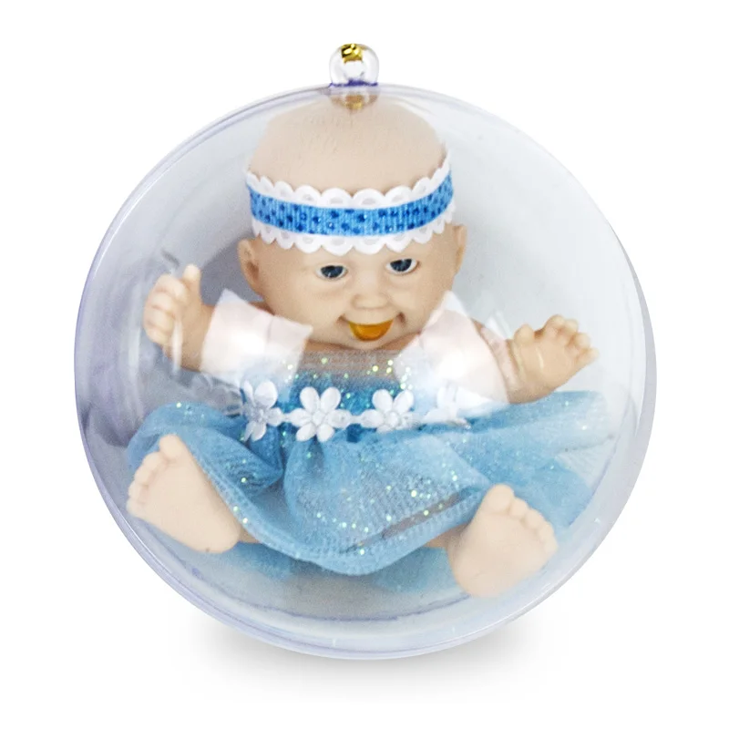1PCS Спящий ребенок ручной работы реалистичные Reborn Bebe кукла мяч игрушка для детей защитная оболочка прекрасный ребенок девочка мальчик куклы силиконовая принцесса - Цвет: 1PCS