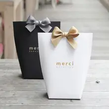 5Pcs Upscale Paper Candy Box Wedding Gift Candy Bag For Wedding Baby Shower Birthday Merci Packing Gift Box Candy Case A30