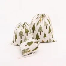 Холщовая Сумка для покупок конфеты Маленький Средний Большой дерево печати доступны экологически чистый полиэстер многоразовая складная сумка-мешок