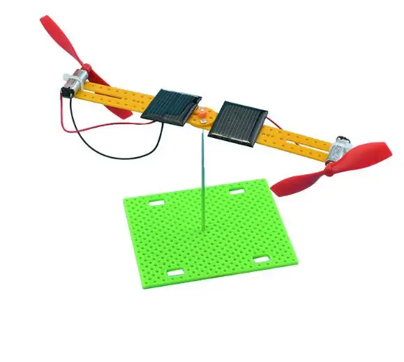 Поворотная двойная солнечная игрушка Aerodyne двойной двигатель Модель для сборки
