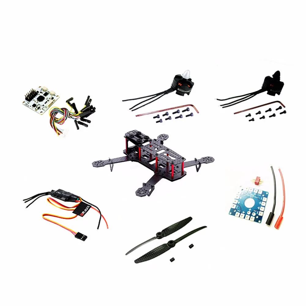 

ZMR250 3K Carbon Fiber Quadcopter Kit Frame CC3D Propeller EMAX Motor ESC VEJ65 T51