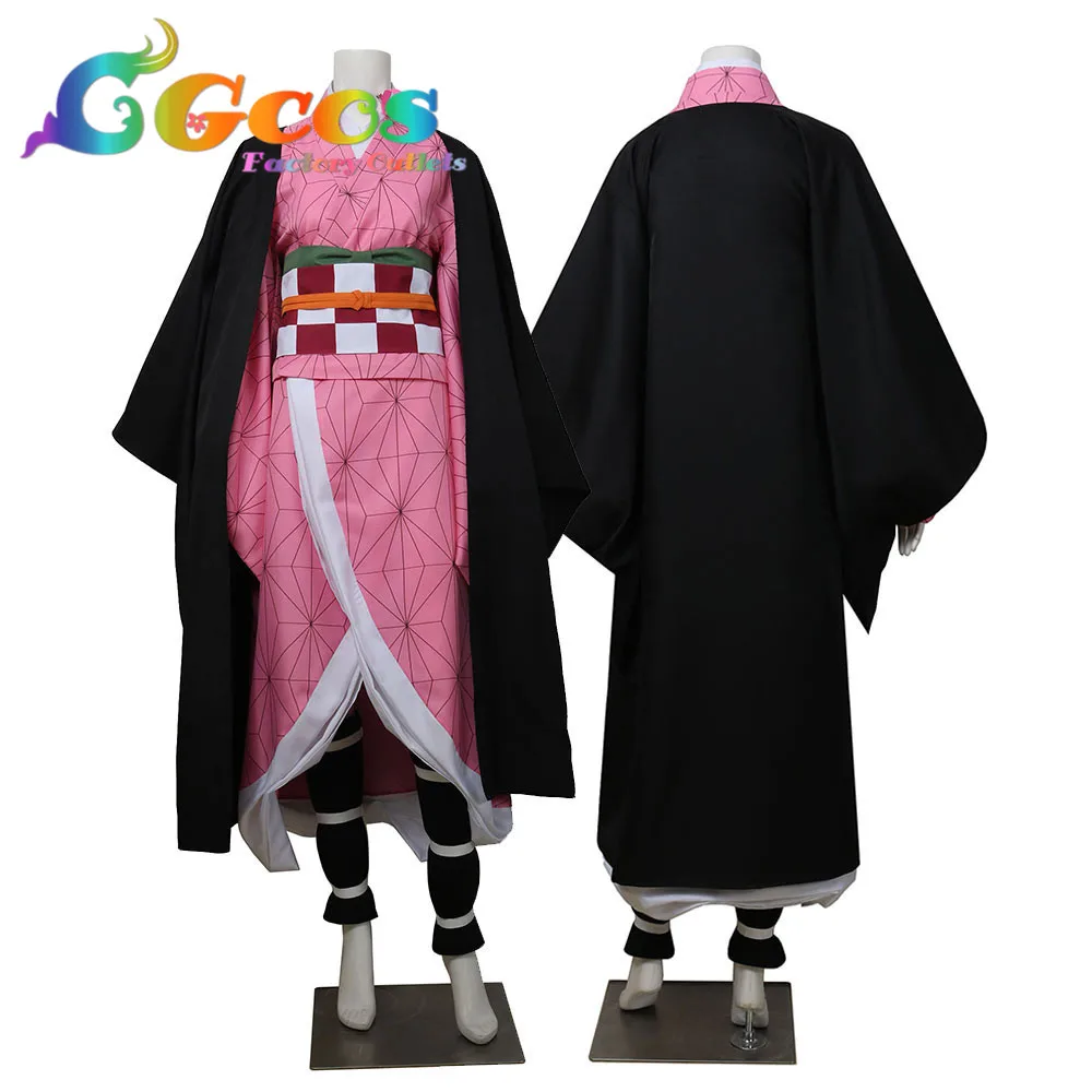 

Cosplay Costume DEMON SLAYER Kimetsu No Yaiba Nezuko Kamado Kimono Uniform Halloween Christmas CG523 Free Shipping