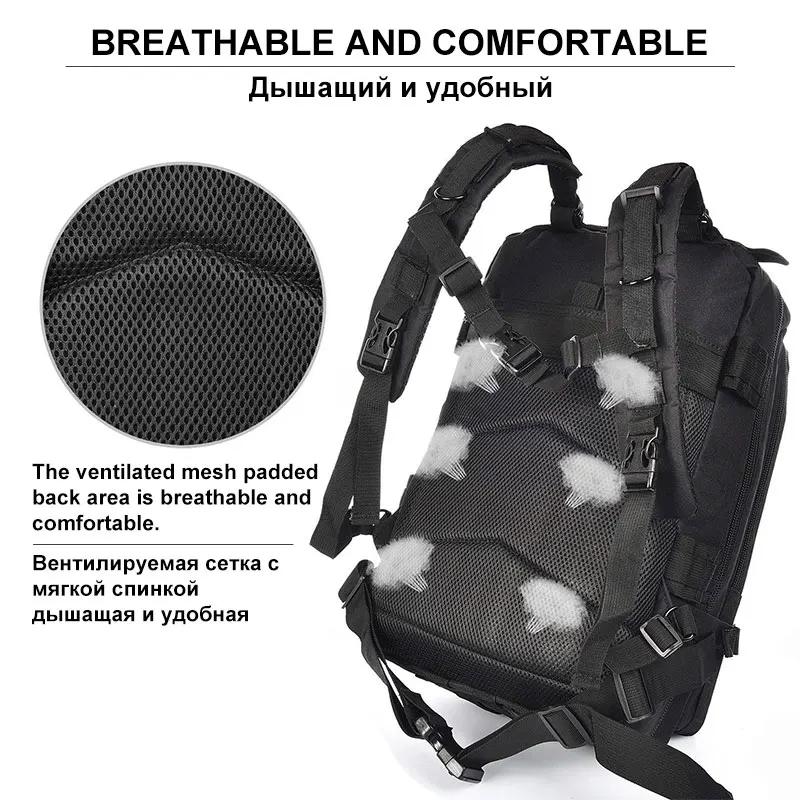 Военный армейский водонепроницаемый альпинистский походный тактический рюкзак, сумка для кемпинга, альпинизма, спорта на открытом воздухе, 3P сумки