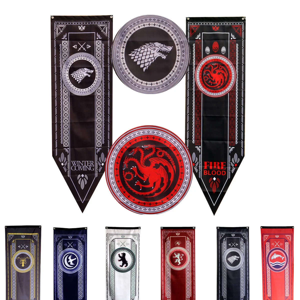 Game Of Thrones Banner Targaryen Stark Lannister Baratheon Bolton Nights Watch Flag new Home Decor room Party flags freeshipping-in Flags, Banners & Accessories from Home & Garden on Aliexpress.com | Alibaba Group