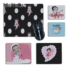 MaiYaCa Betty boop Девушка индивидуальные коврики для мышки коврик для мышки в стиле аниме DIY дизайн игровая мышь подкладка для коврика для ПК ноутбук