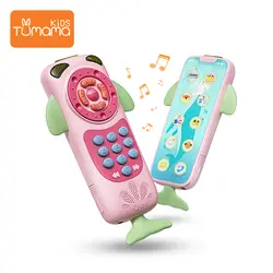 Розовый детский телефон Игрушечный мобильный телефон для детей игрушка телефон Enfant для раннего развития детей Мобильная игрушка Детские