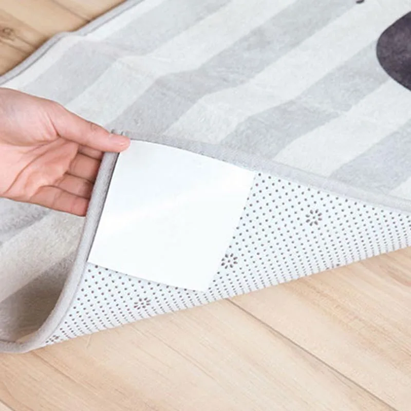 

New Arrival Home Useful 4 Pieces Rug Pads Self-adhesive Carpet Corner Gripper Mats Anti-skid Stickers For Bathroom Accessories