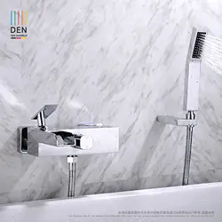 Для ванной попадает в настенного типа холодной меди тройной цилиндр душ смеситель для душа с оболочкой смешивание клапан