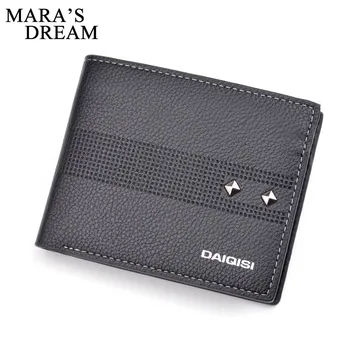 

Mara's Dream Fashion 2018 Men Wallets Mens Wallet Coin Bag Zipper Small Money Purses New Design Dollar Slim Purse Money Clip Bag