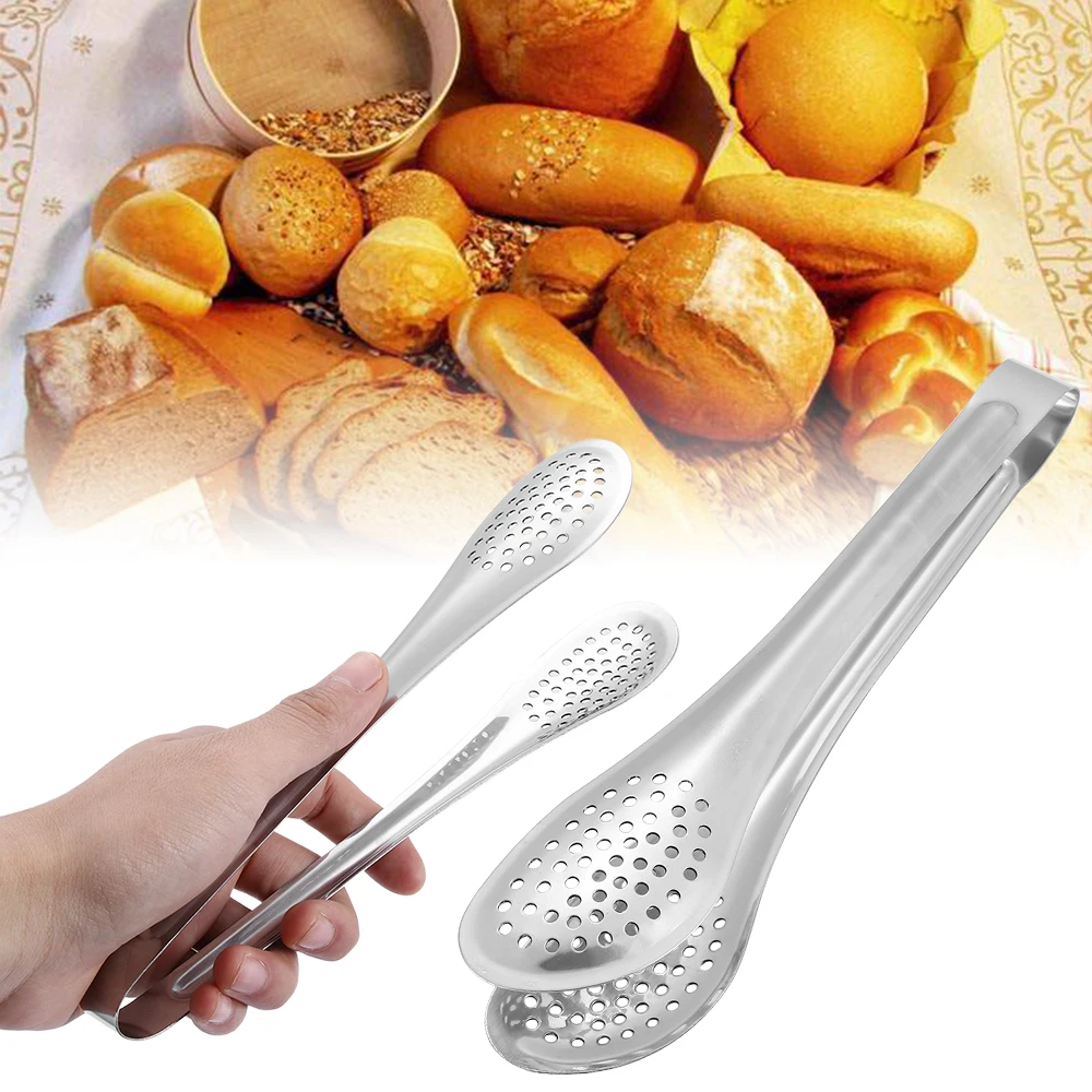 

4 size Multifunction Food Tongs Non-stick BBQ Kitchen Cooking For Cake Steak Serving Utensil Kitchen Tools Anti-heat Food Tong