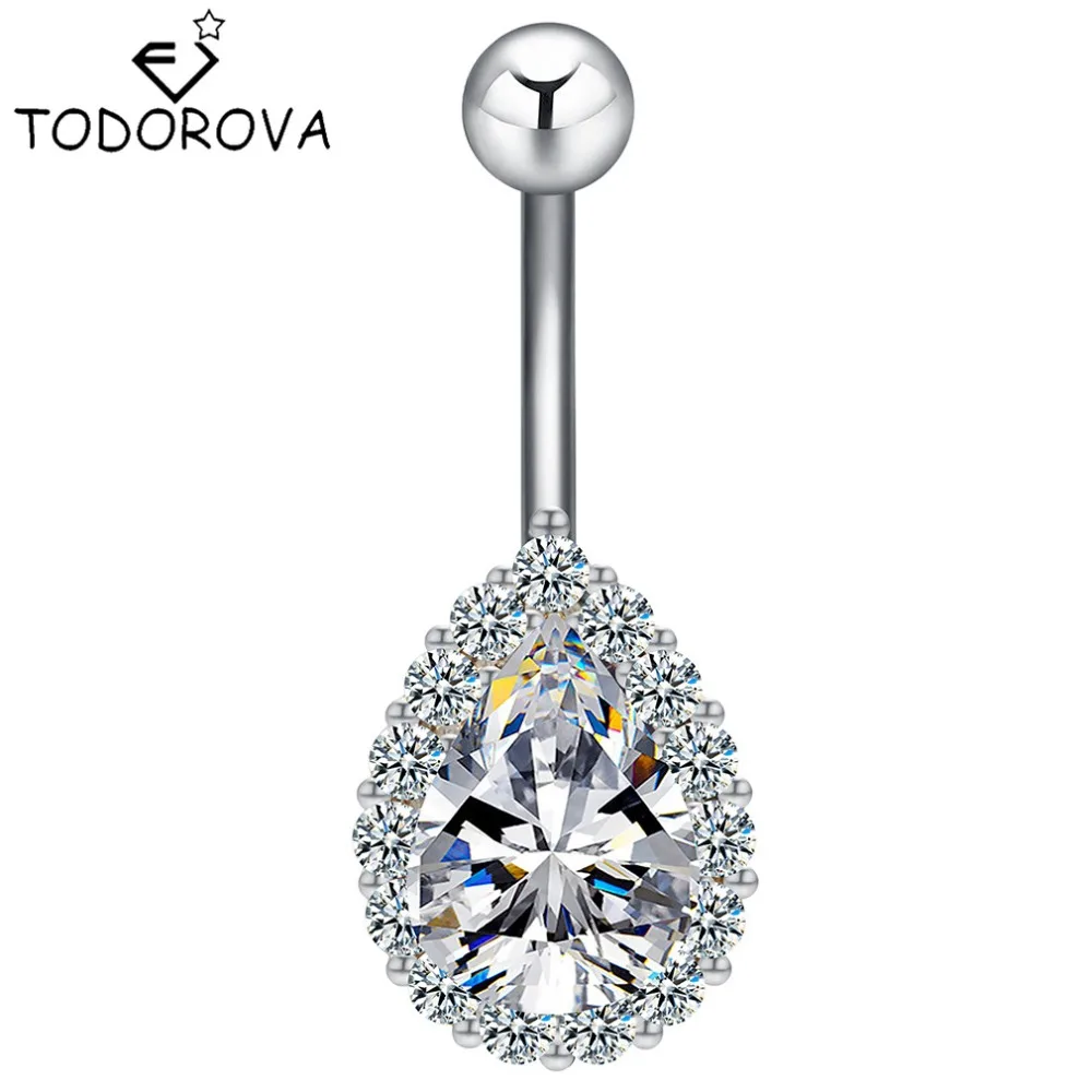 

Todorova 10pcs Grade Gem Titanium Navel Body Jewelry Navel Bell Button Rings Sexy Body Piercing for Women Wholesale