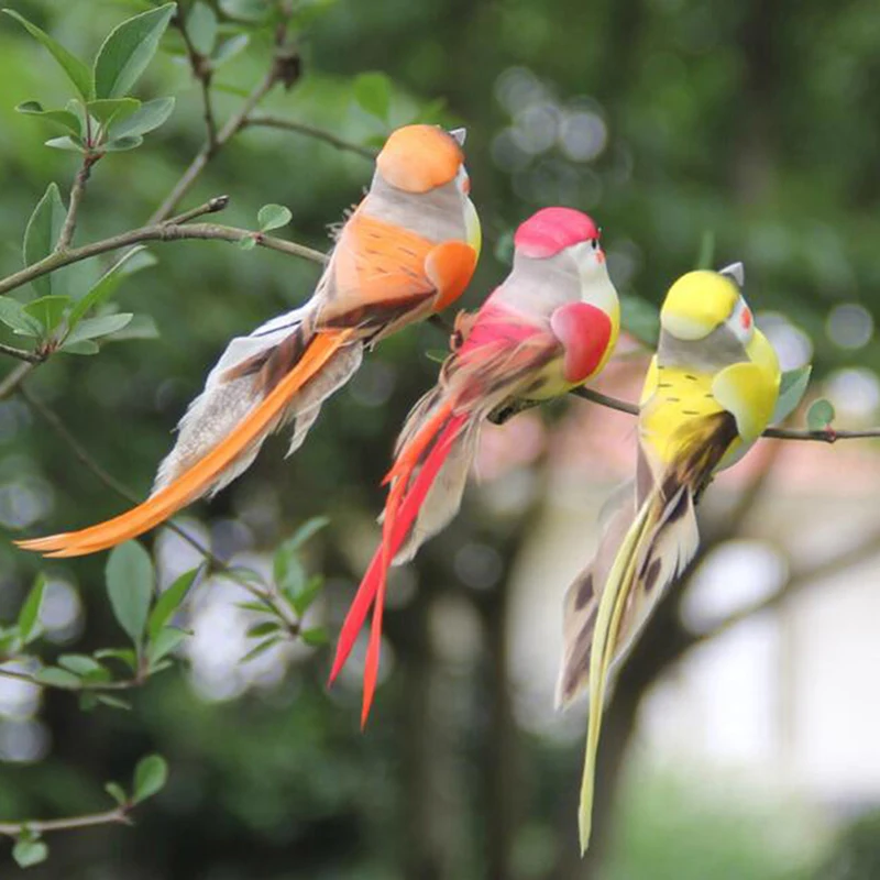 

DIY Table Bookshell Foam Cute Simulation Bird Sparrow Home DecorOrnament Mini Craft Birds Artificial Bird Feather