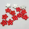 DIY 100pcs 10mm flower Acrylic plum blossom FlatBack Scrapbook Craft Wedding decoration B01 ► Photo 2/6