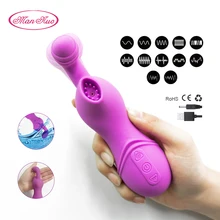 Man Nuo Clit Sucker Vibrator Blowjob Tongue Vibrating Nipple Sucking Sex Toys for Women Sex Oral Licking Clitoris Stimulator R4 tongue licking vibrator 20 speeds rechargeable clitoris stimulator massager female masturbation clit oral sex toys for women