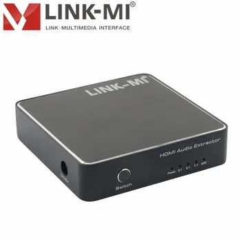 

LINK-MI HH02-Audio HDMI to HDMI decoder audio extractor Convert SPDIF+3.5MM Audio+ARC 3D Video 4K2K Exctract Stereo Audio output