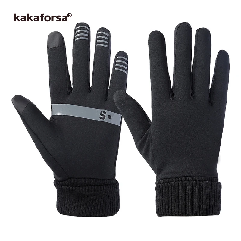 Kakaforsa 2019 Touch screen Sports Running Gloves Men Women Outdoor Warm Windproof Multi function Gym font