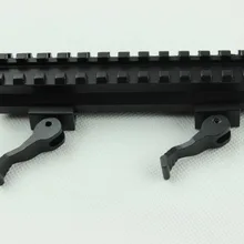 Funpowerland Тактический двойной рельс 13 слот Быстроразъемное угольное крепления с интегральной системой QD замок-Рычаг