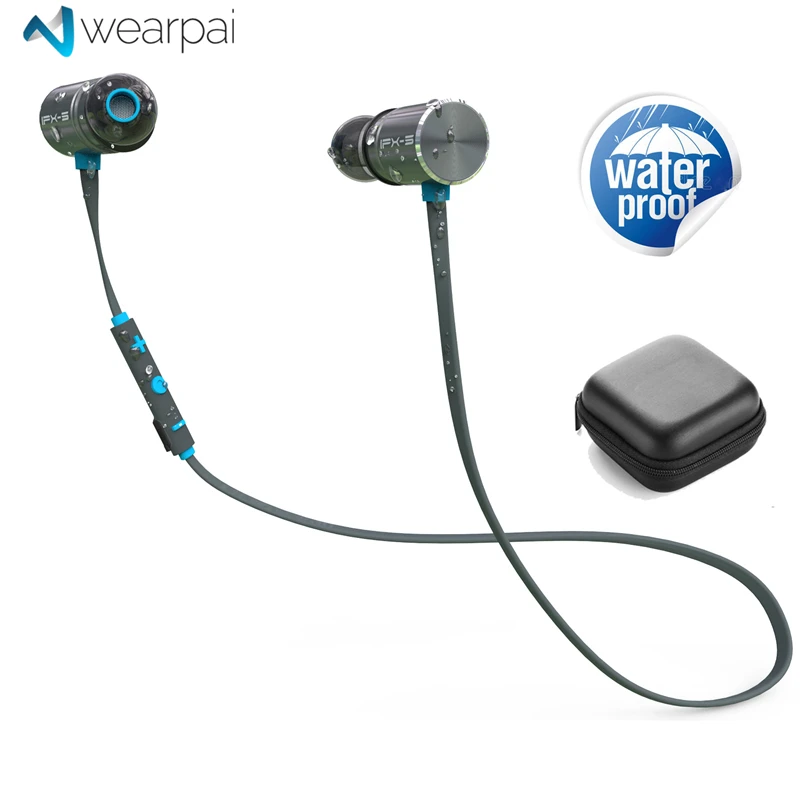 

Wearpai BX343 Wireless Bluetooth Earphones Waterproof IPX5 bluetooth V4.1 Running Sport Wireless HeadsetFeature