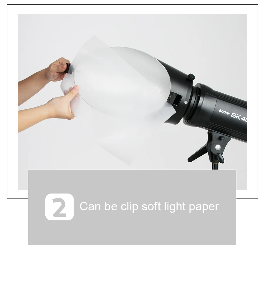 5Photo studio kit Oblique Reflector Cover Bowens Mount Premium Background Backlight Reflector wClip