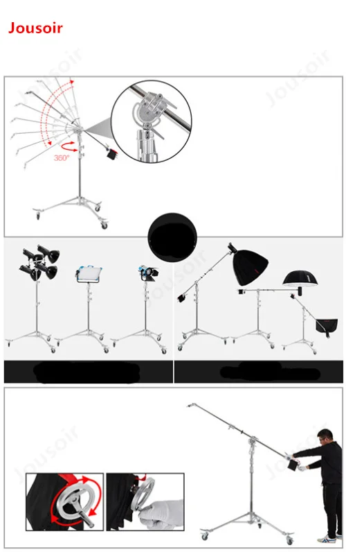 3,1 м тяжелых коромысла верхний свет стенд специализируется на видео фотографических держатель лампы CD15