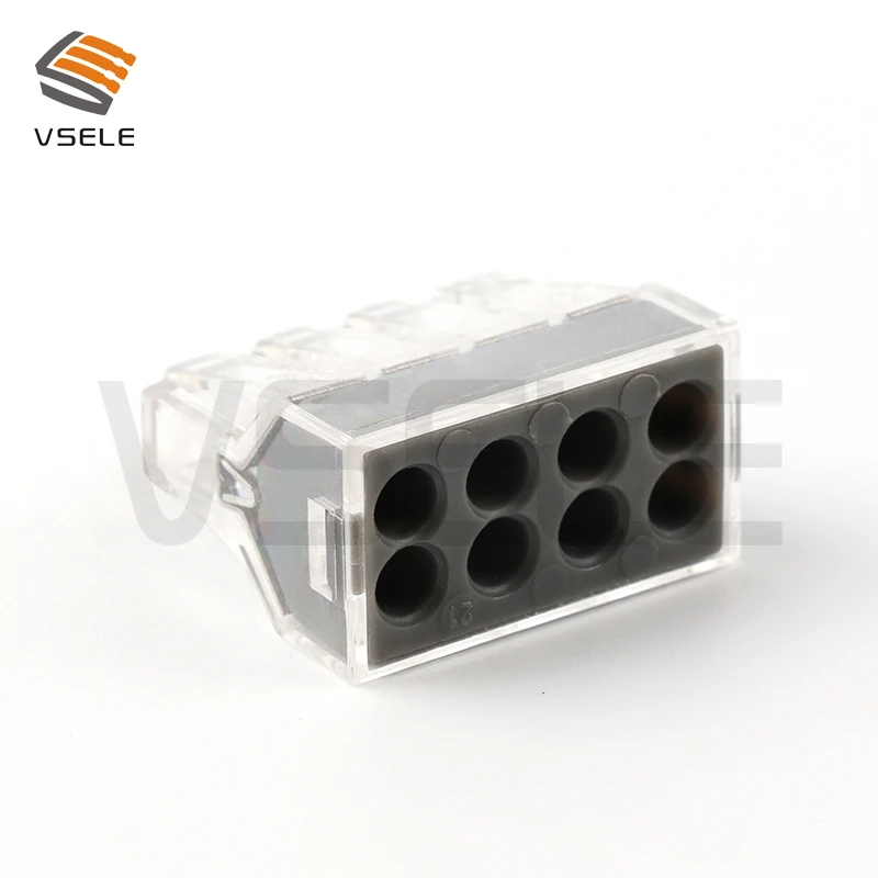 

10Pcs VSE-108 WAGO 773-108 Push in wire wiring connector electrical quick disconnect connectors 8 wire connector terminal