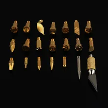 22 шт. Электрические паяльники насадки для паяльника Советы трафарет паяльник наконечник для пирографии для резьбы по дереву инструмент