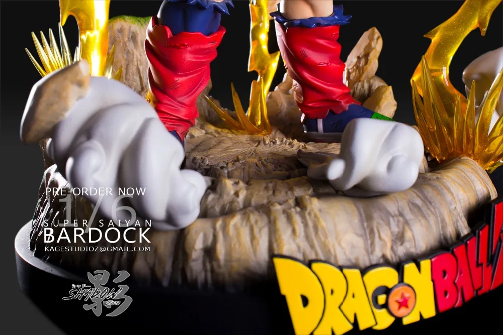 Модельные вентиляторы inlock shadow studio Dragon Ball Z 28 см Сон Гоку отец Супер saiyan Burdock gk каучуковая фигурка игрушка для коллекции