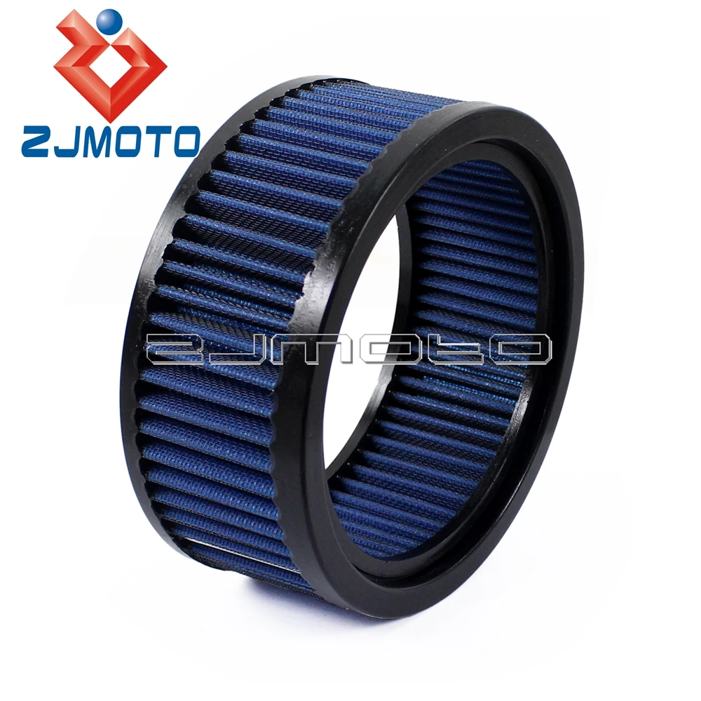 Синий воздушный фильтр для мотоцикла Harley E 3226 круглый с высоким потоком|air filter for