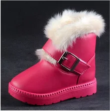 Snow Boots Metal Clasp Boot For Girls Waterproof Warm Boys Kids Snow Boots Size 24-35 Boot For Girls Winter Children’s Favorites