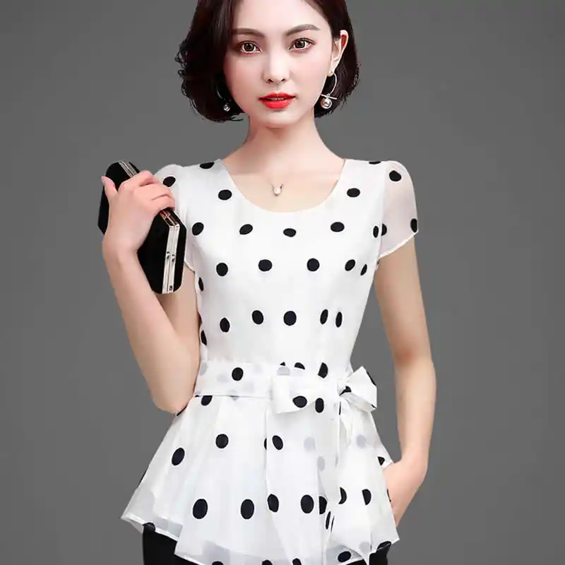 blusas de manga corta para dama
