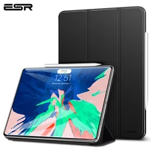 Магнитный смарт-чехол ESR для iPad Pro 12,9, чехол с тройной подставкой, Магнитный чехол с функцией автоматического сна/пробуждения, прорезиненное покрытие для iPad Pro12.9