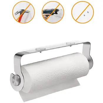 

Hanging Sucker Rack Under Shelf Cabinet Kitchen Tissue Roll Plastic Dispenser Storage Rack Toilet Paper Holders