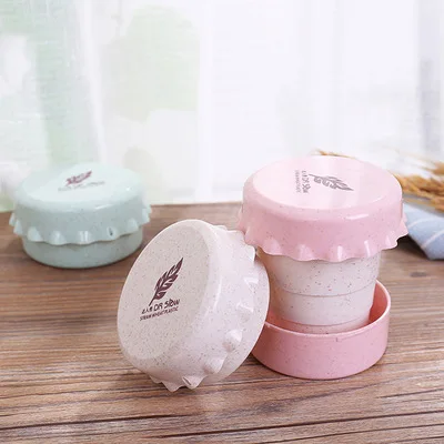 

2019 NEW Portable Retractable Folding Cup with Lid Outdoor Telescopic Collapsible Drinking Cup Travel Camping water cup 1 pcs