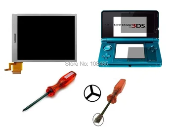 

HOTHINK Replacement Bottom TFT LCD Display Screen + LCD Screen protector + triwing screw driver tool for Nintendo 3DS