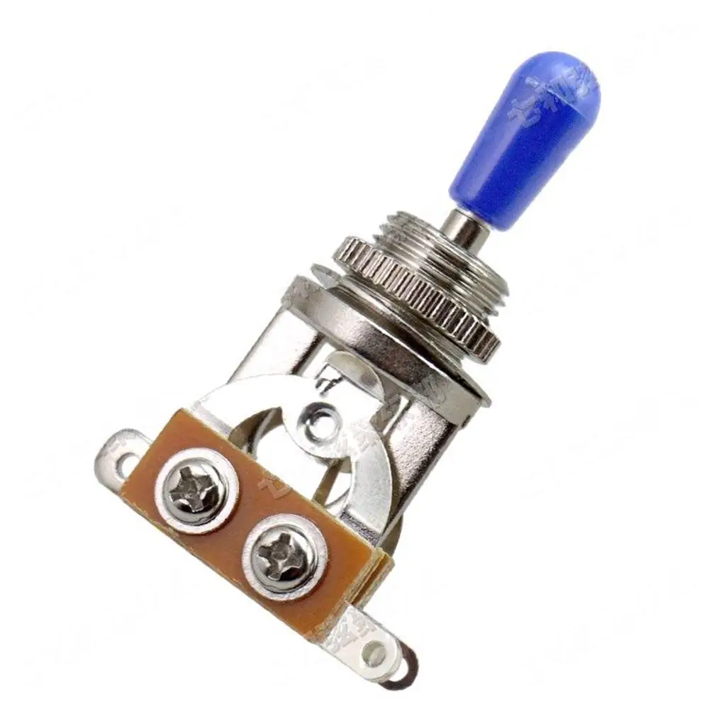 5pc 3 WAY Toggle Switch/Blue knob Chrome High Quality Electric Guitar Part | Спорт и развлечения