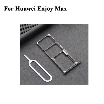 

For Huawei Enjoy Max Nano Sim+Micro SD Card Tray Holder Slot Socket Parts EnjoyMax 7.12 inch With Take Sim Card Eject Tool