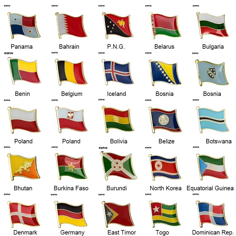 

Various Natinal Lapel Pins Flag Lapel Pins Country Flag Badge Flag Badge Brooch